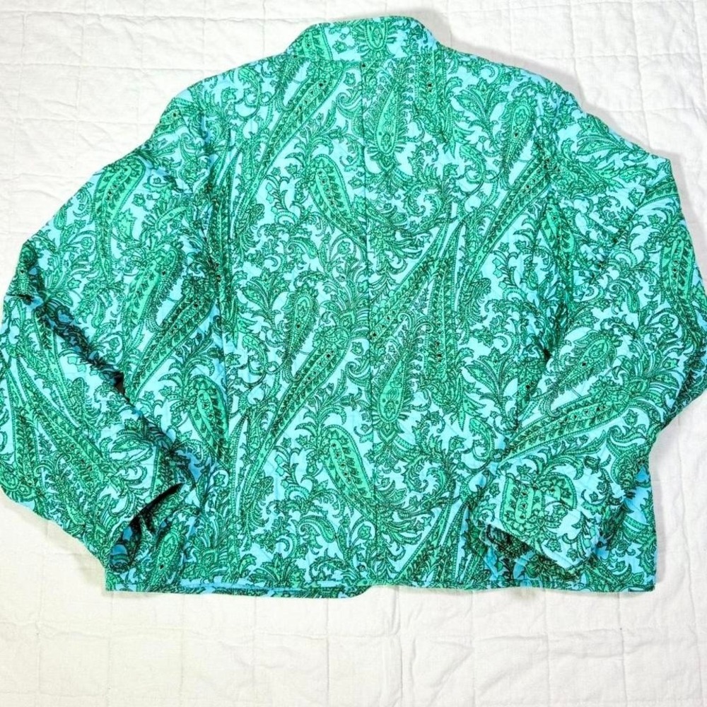 Charter Club Quilted Paisley Jacket – Size L (Fits True L) - Picture 7 of 7